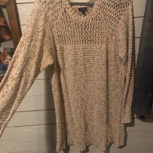 Long sleeved cream sweater